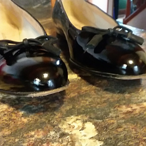 🎈Salvatore ferragamo black patent bow tie whips - Picture 7 of 8